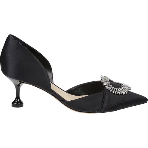 Schwarze Flare Pumps , Damen, Größe: 38 EU - Alexandre Birman - Modalova