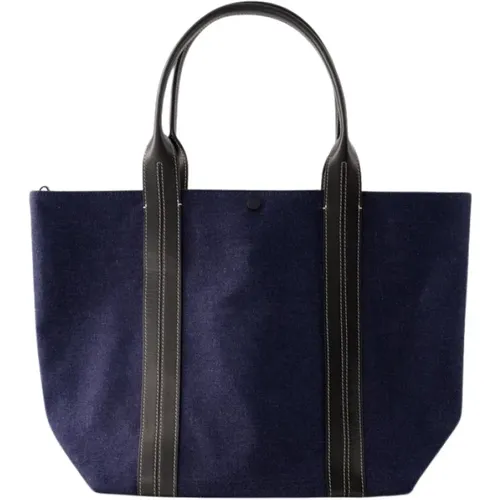 Denim Shopper Bag - Cotton - Snap Closure , female, Sizes: ONE SIZE - Vanessa Bruno - Modalova