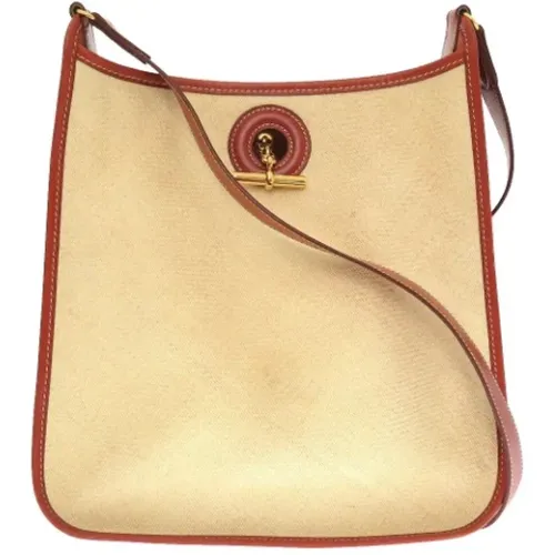 Pre-owned Canvas shoulder-bags , female, Sizes: ONE SIZE - Hermès Vintage - Modalova