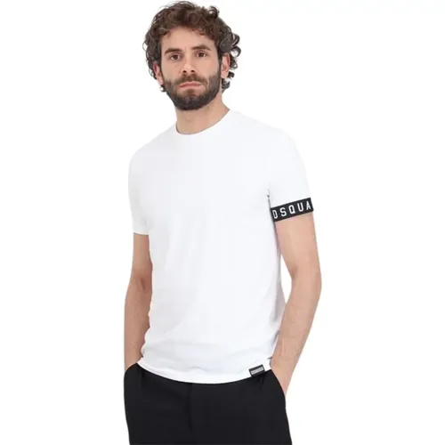 Taped T-Shirt Summer Must-Have , male, Sizes: M - Dsquared2 - Modalova