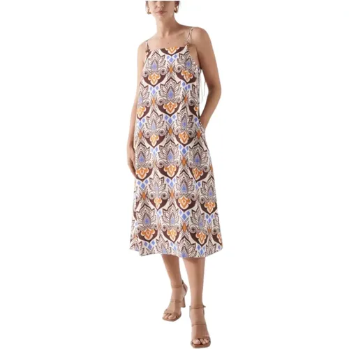 Leinen Sommerkleid , Damen, Größe: XS - Salsa - Modalova