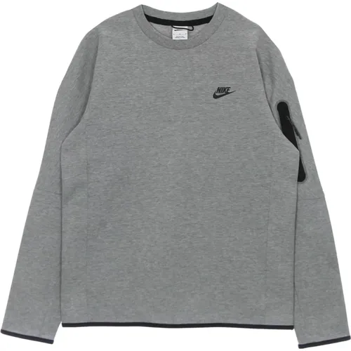Leichter Tech Fleece Crewneck Sweatshirt , Herren, Größe: XS - Nike - Modalova