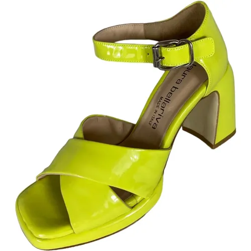 Lime Sandal in Patent Leather , female, Sizes: 4 UK, 3 UK, 5 UK - Laura Bellariva - Modalova