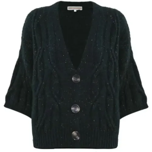 Buttoned Batwing Sleeve Cardigan , female, Sizes: XS, L, M, S - Kocca - Modalova