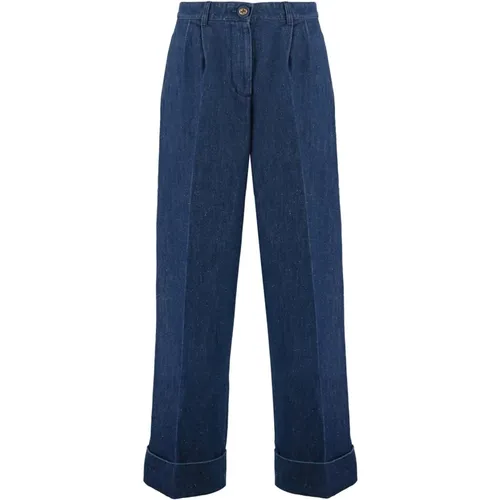 Wide-Leg Denim Jeans , female, Sizes: XS - Gucci - Modalova