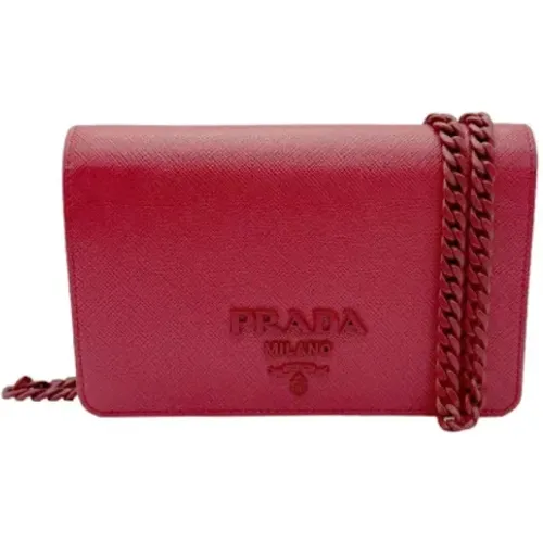 Pre-owned Leather prada-bags , female, Sizes: ONE SIZE - Prada Vintage - Modalova