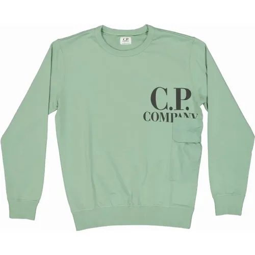 Grünes Bay Logo Sweatshirt - C.P. Company - Modalova