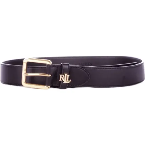 Leather Belt Logo Buckle , female, Sizes: L - Ralph Lauren - Modalova