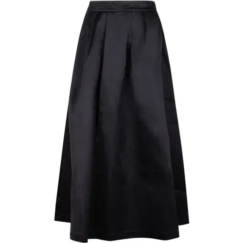 Maxi Skirt, High Waist, Pleated Design , female, Sizes: S, L - Selected Femme - Modalova