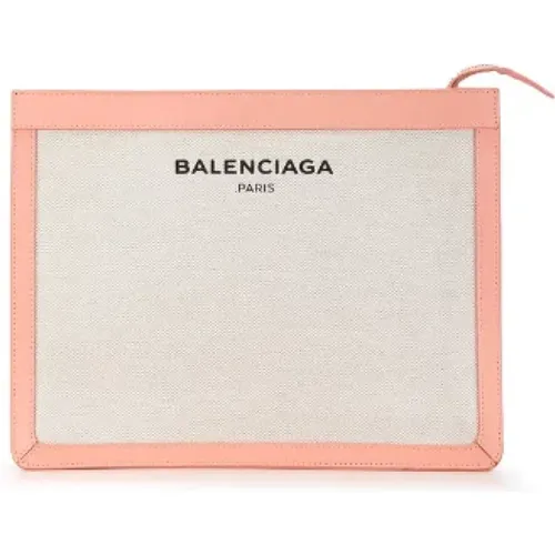 Pre-owned Canvas clutches , female, Sizes: ONE SIZE - Balenciaga Vintage - Modalova