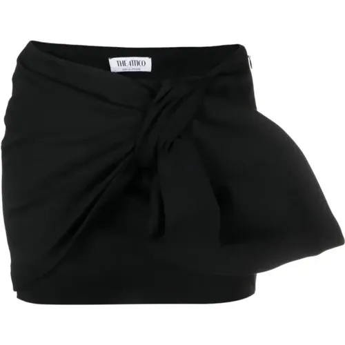 Asymmetrical Waist Mini Skirt , female, Sizes: S, XS - The Attico - Modalova