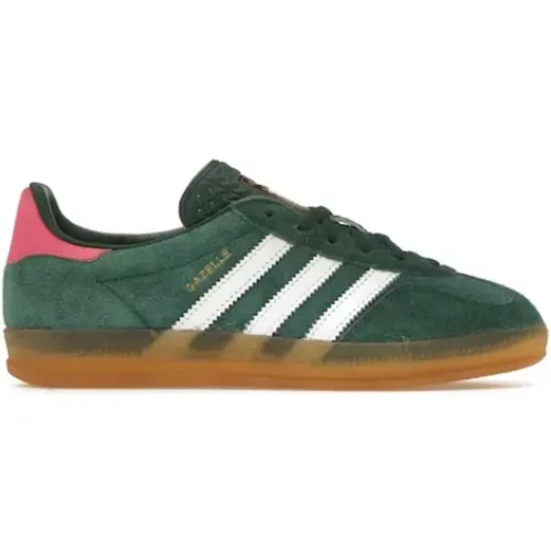 Gazelle Indoor Green Pink Sneakers , male, Sizes: 6 UK, 4 UK, 9 1/3 UK, 12 UK, 3 1/3 UK, 4 2/3 UK, 5 1/3 UK, 8 2/3 UK, 8 UK, 2 2/3 UK, 7 1/3 UK - Adidas - Modalova
