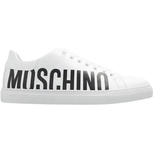 Sneakers mit Logo , Herren, Größe: 41 EU - Moschino - Modalova