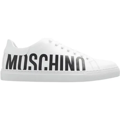 Sneakers mit Logo , Herren, Größe: 42 EU - Moschino - Modalova