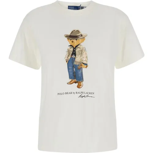 Weiße T-Shirts und Polos mit Polo Bear - Polo Ralph Lauren - Modalova