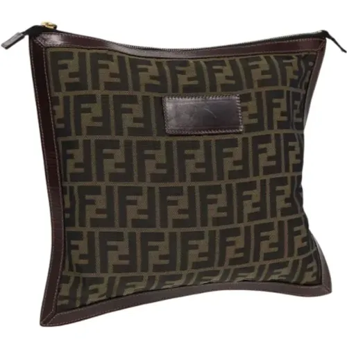 Pre-owned Canvas clutches , female, Sizes: ONE SIZE - Fendi Vintage - Modalova