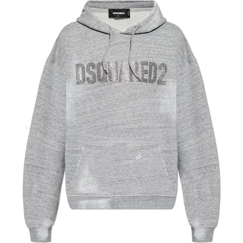 Sweatshirt mit Logo , Herren, Größe: L - Dsquared2 - Modalova