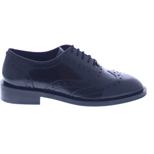 Klassischer Oxford Damen Halbschuh Schwarz , Damen, Größe: 38 EU - Bronx - Modalova