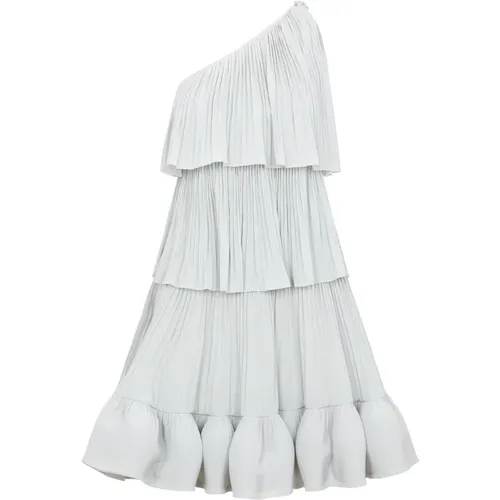 Sage Asymmetric Ruffle Dress , female, Sizes: XS - Lanvin - Modalova
