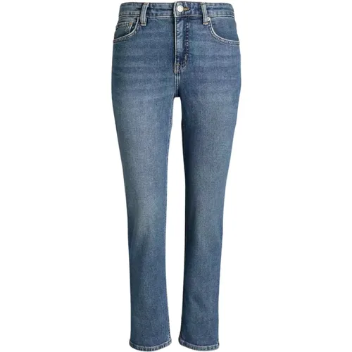 Einfache High-Waist-Jeans , Damen, Größe: S - Ralph Lauren - Modalova