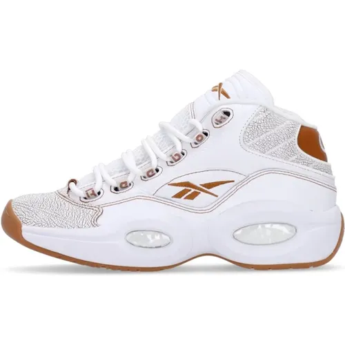 Mid Weiße Basketballschuh Iverson N°3 , Herren, Größe: 42 EU - Reebok - Modalova