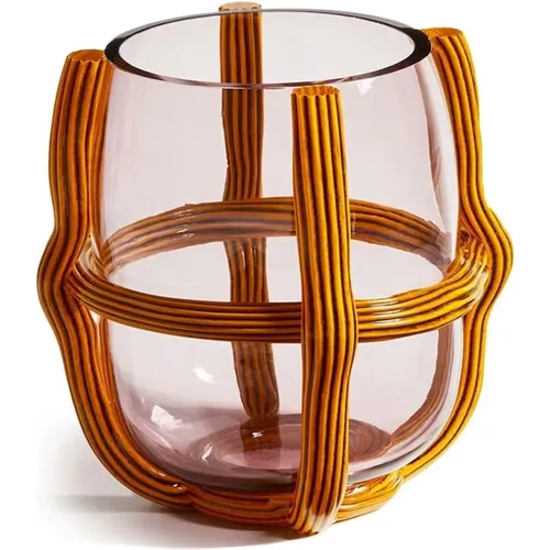 Mehrfarbige Glasvase mit Reticulated Schnüren - Cassina - Modalova