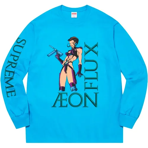 Limited Edition Aeon Flux Long Sleeve Tee , male, Sizes: L, M, XL, S - Supreme - Modalova