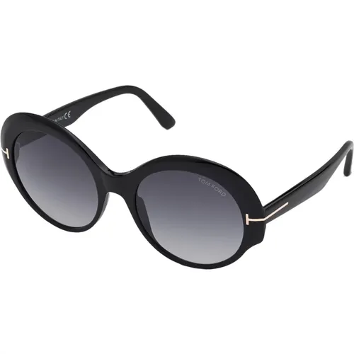 Ginger Sunglasses - Shiny /Grey Shaded , female, Sizes: 58 MM - Tom Ford - Modalova