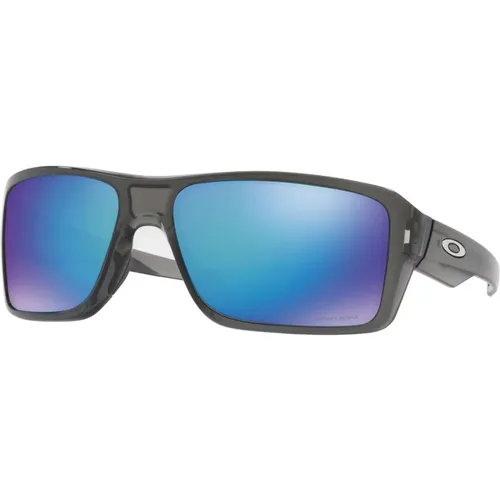 Double Edge Sunglasses Grey Smoke/Prizm Sapphire,DOUBLE Edge Sunglasses - Oakley - Modalova