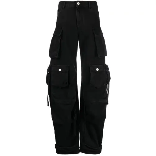 Cargo Wide Leg Trousers , female, Sizes: W25 - The Attico - Modalova