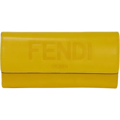 Pre-owned Leather wallets , female, Sizes: ONE SIZE - Fendi Vintage - Modalova