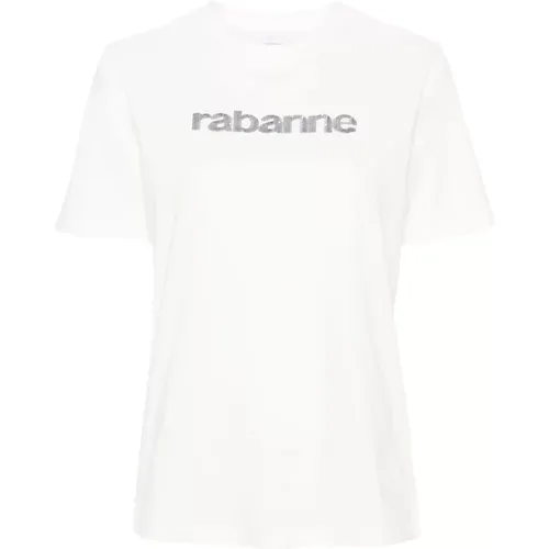 Stylische T-Shirts und Polos , Damen, Größe: XS - Paco Rabanne - Modalova