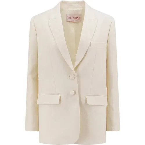 Iconographe Silk Wool Jacket , female, Sizes: S - Valentino - Modalova