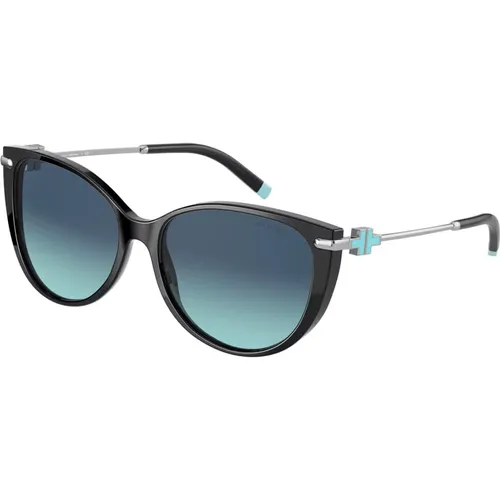 Blue Shaded Sunglasses , female, Sizes: 57 MM - Tiffany - Modalova