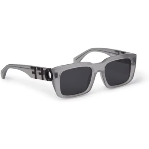 Chic Sunglasses , unisex, Sizes: 54 MM - Off White - Modalova