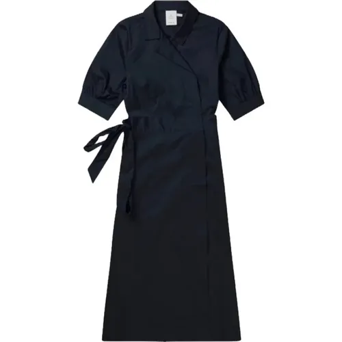 Classic Wrap Shirt Dress , female, Sizes: L, S, XS - Munthe - Modalova