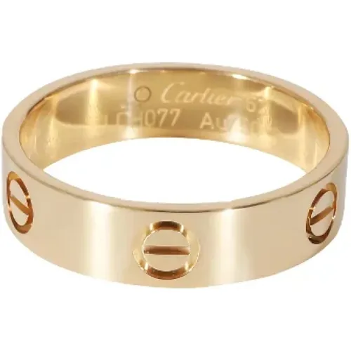 Pre-owned Metal rings , female, Sizes: ONE SIZE - Cartier Vintage - Modalova