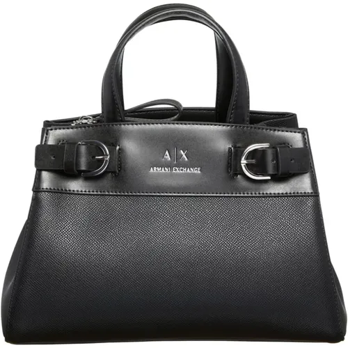 Schwarze Taschen für stilvolles Aussehen , Damen, Größe: ONE Size - Armani Exchange - Modalova