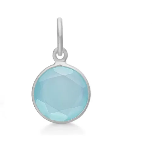 Katzenanhänger Aqua Chalcedon Silber - Frk. Lisberg - Modalova