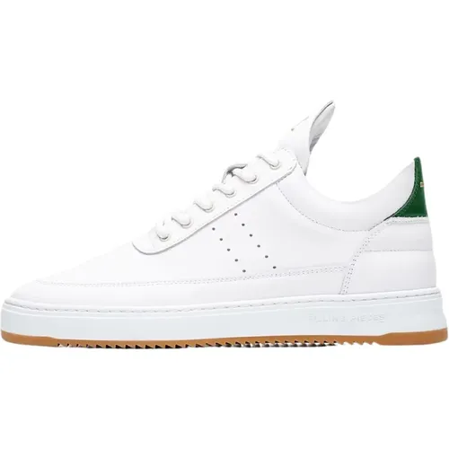 Low Top Bianco Green , male, Sizes: 5 UK, 6 UK, 11 UK, 4 UK, 7 UK - Filling Pieces - Modalova