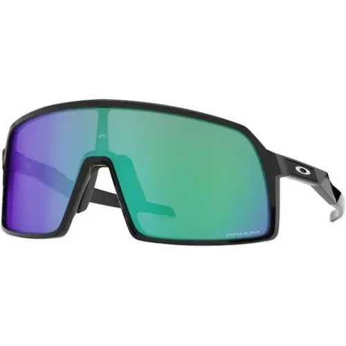 Schwarze stilvolle Sonnenbrille für Männer , Herren, Größe: ONE Size - Oakley - Modalova