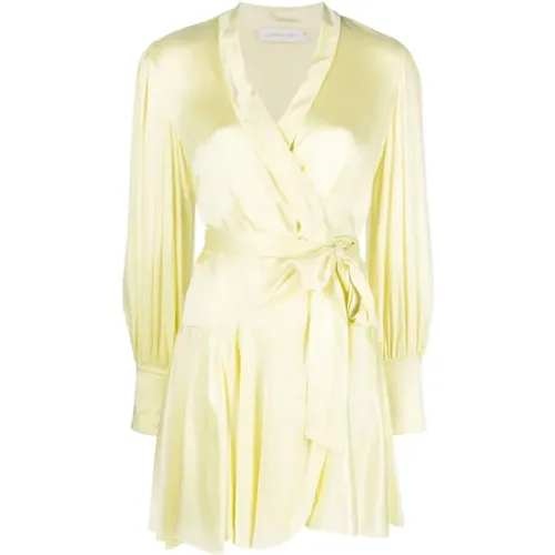 Silk Wrap Dress , female, Sizes: XS, M, L, S - Zimmermann - Modalova