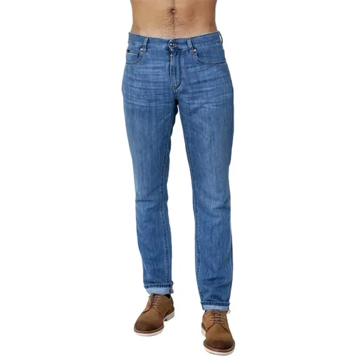 Denim Skinny Jeans für Männer , Herren, Größe: W36 - Z Zegna - Modalova
