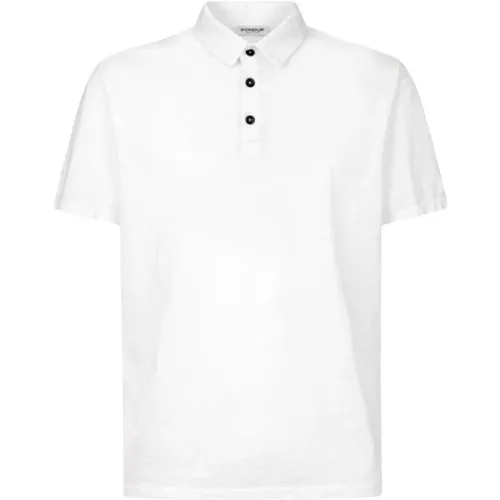 Polo Shirt with Logo Buttons , male, Sizes: S, XL, M, L - Dondup - Modalova