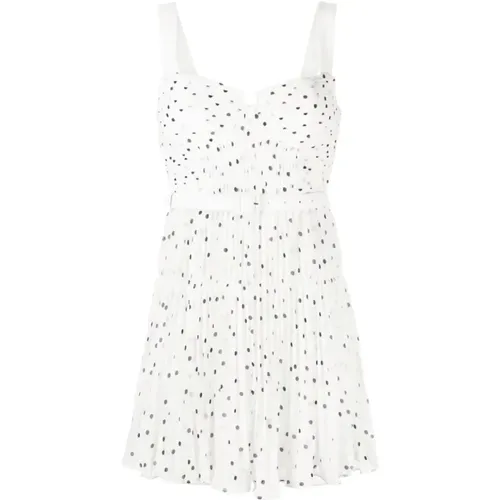 Polka dot chiffon mini dress , female, Sizes: XS, S - Self Portrait - Modalova