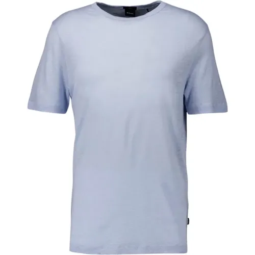 Linen Stretch Breathable T-Shirt Men , male, Sizes: XL, 2XL, L, S, M - Boss Black - Modalova