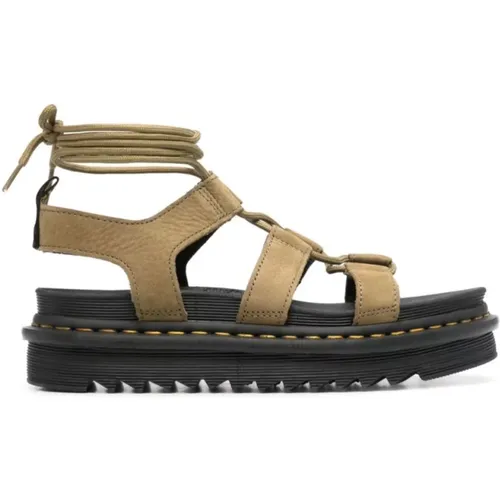 Muted Olive Sandals , female, Sizes: 5 UK - Dr. Martens - Modalova