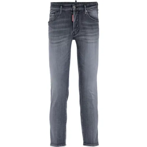 Light Grey Skater Slim-fit Jeans , male, Sizes: XS, M, S, L, 3XL, 2XL, XL - Dsquared2 - Modalova