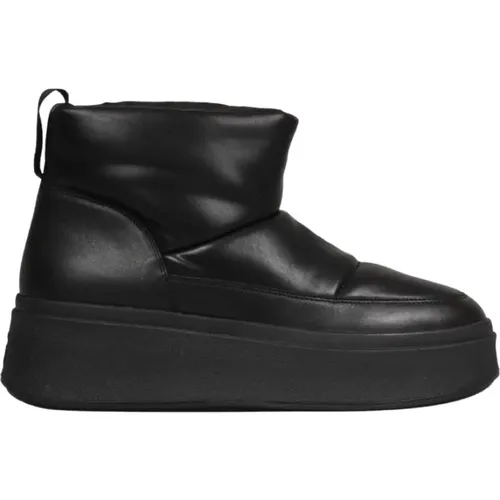 Maxibis Round Tip Stretch Eco-Leather Boots , female, Sizes: 3 UK - Ash - Modalova