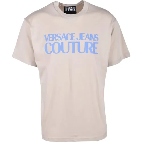 Baumwoll-T-Shirt mit Stilvollem Design , Herren, Größe: 3XL - Versace Jeans Couture - Modalova